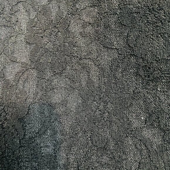 NEW Sound Style Elegant Black Jeans Floral Lace Overlay Sz 8 Preppy - Picture 11 of 12